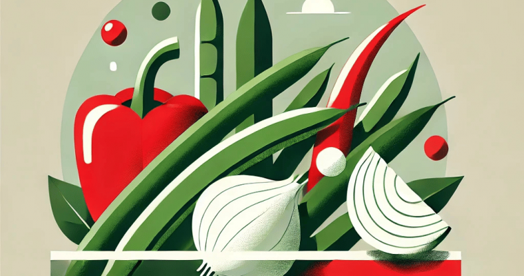 Healthy & Flavorful Fresh Green Beans with Red Peppers and Onions