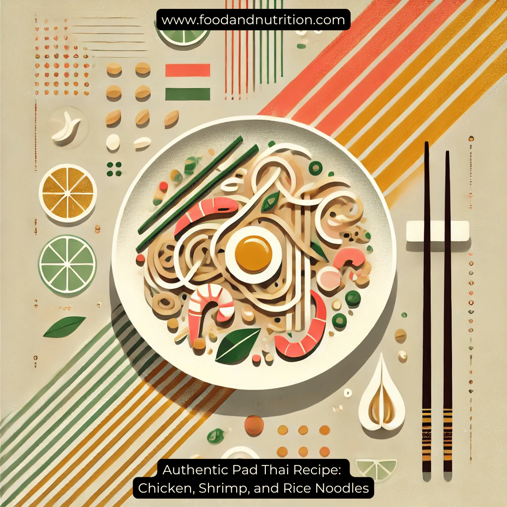 Authentic Pad Thai Recipe: Chicken, Shrimp, and Rice Noodles