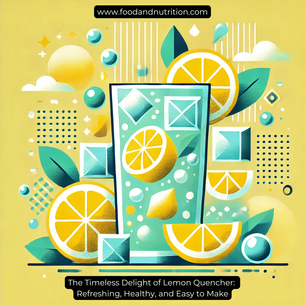 The Timeless Delight of Lemon Quencher: Refreshing, Healthy, and Easy to Make