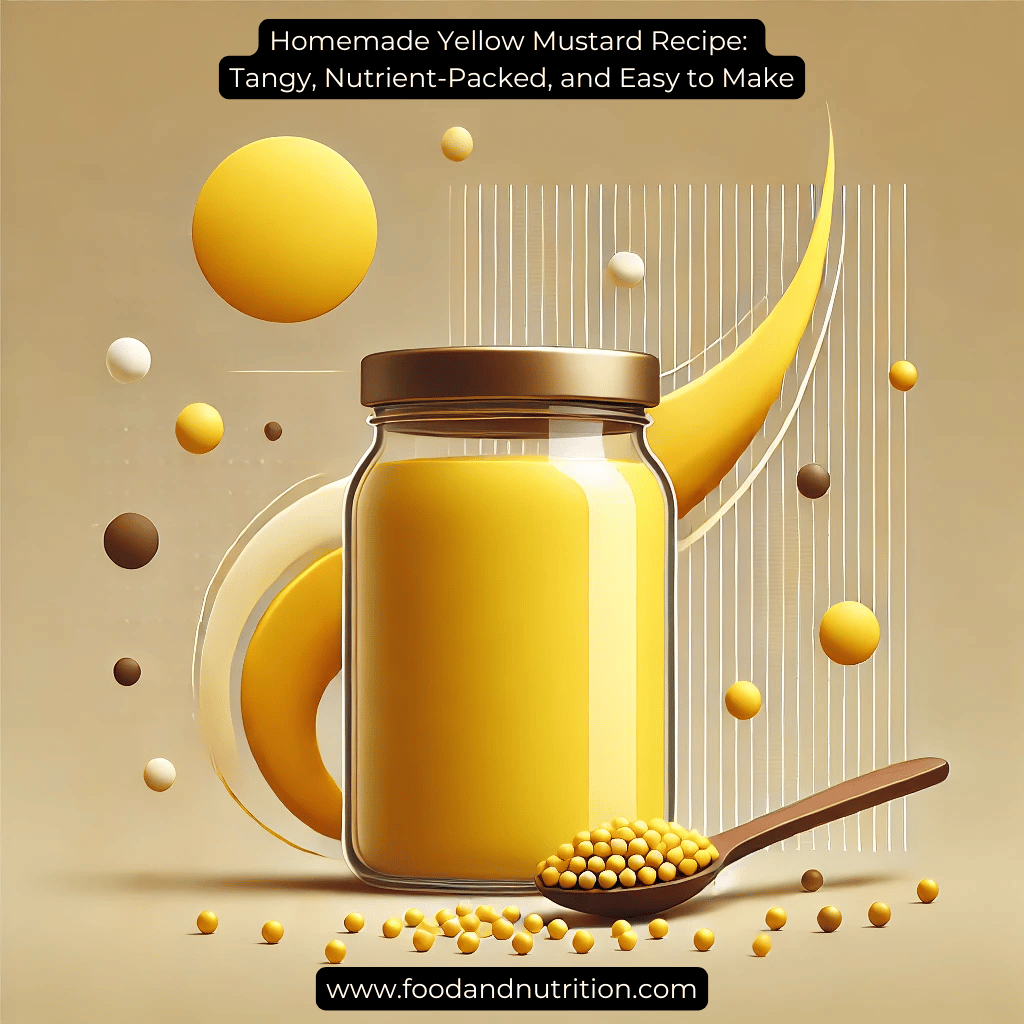 Homemade Yellow Mustard Recipe: Tangy, Nutrient-Packed, and Easy to Make