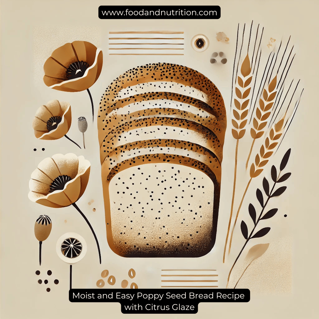 Moist and Easy Poppy Seed Bread Recipe with Citrus Glaze