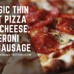 Classic Thin Crust Pizza with Cheese, Pepperoni and Sausage