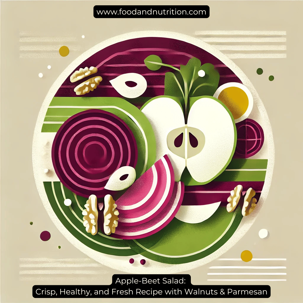 Apple-Beet Salad: Crisp, Healthy, and Fresh Recipe with Walnuts & Parmesan