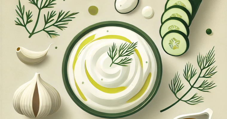Easy Homemade Tzatziki Sauce Recipe | Greek Yogurt & Cucumber Dip