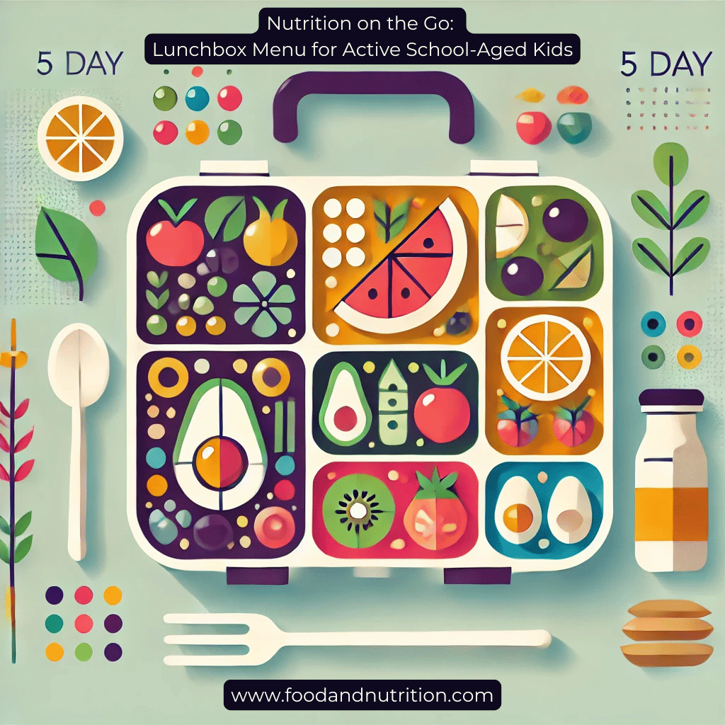 Nutrition on the Go: 5-Day Lunchbox Menu for Active School-Aged Kids