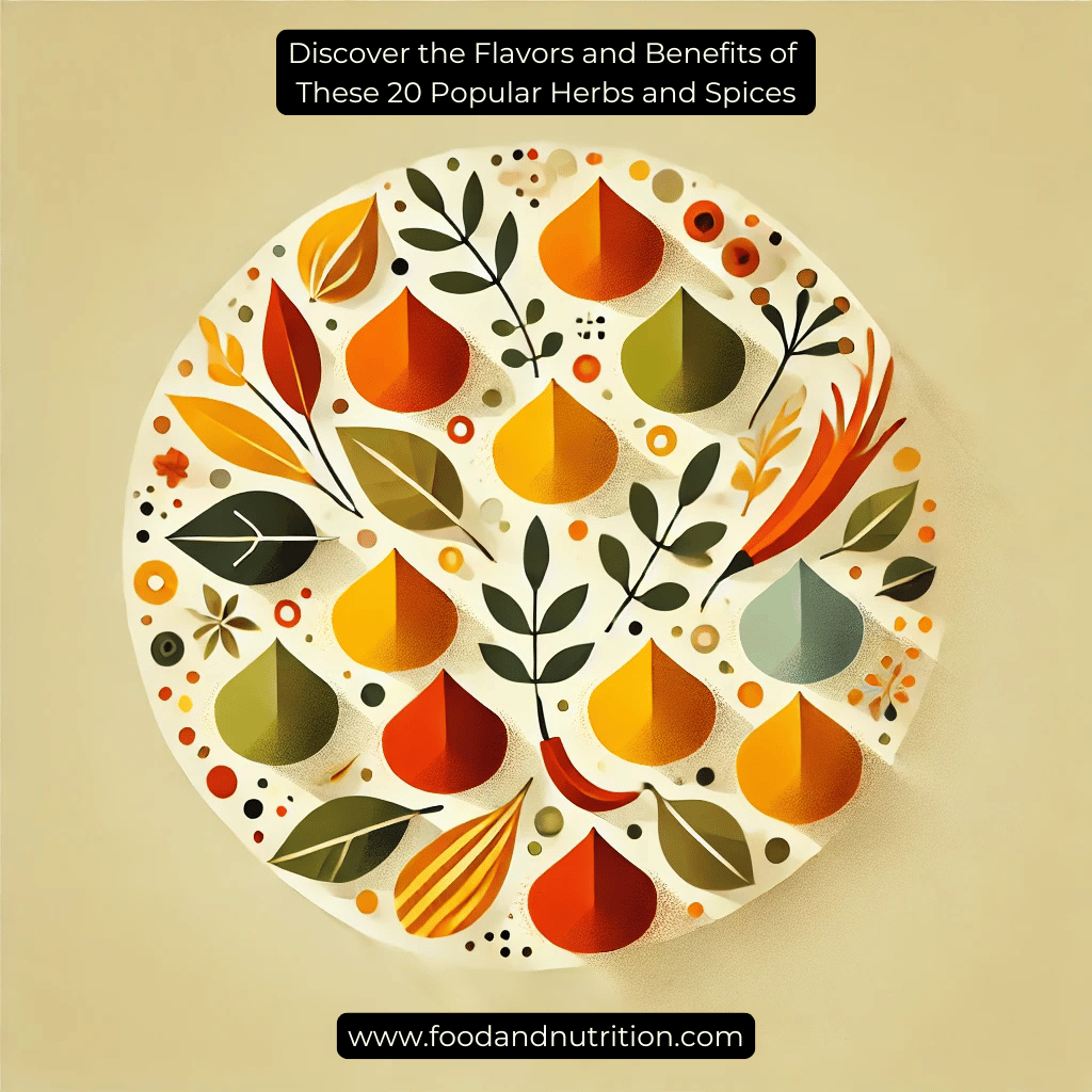 Discover the Flavors and Benefits of These 20 Popular Herbs and Spices