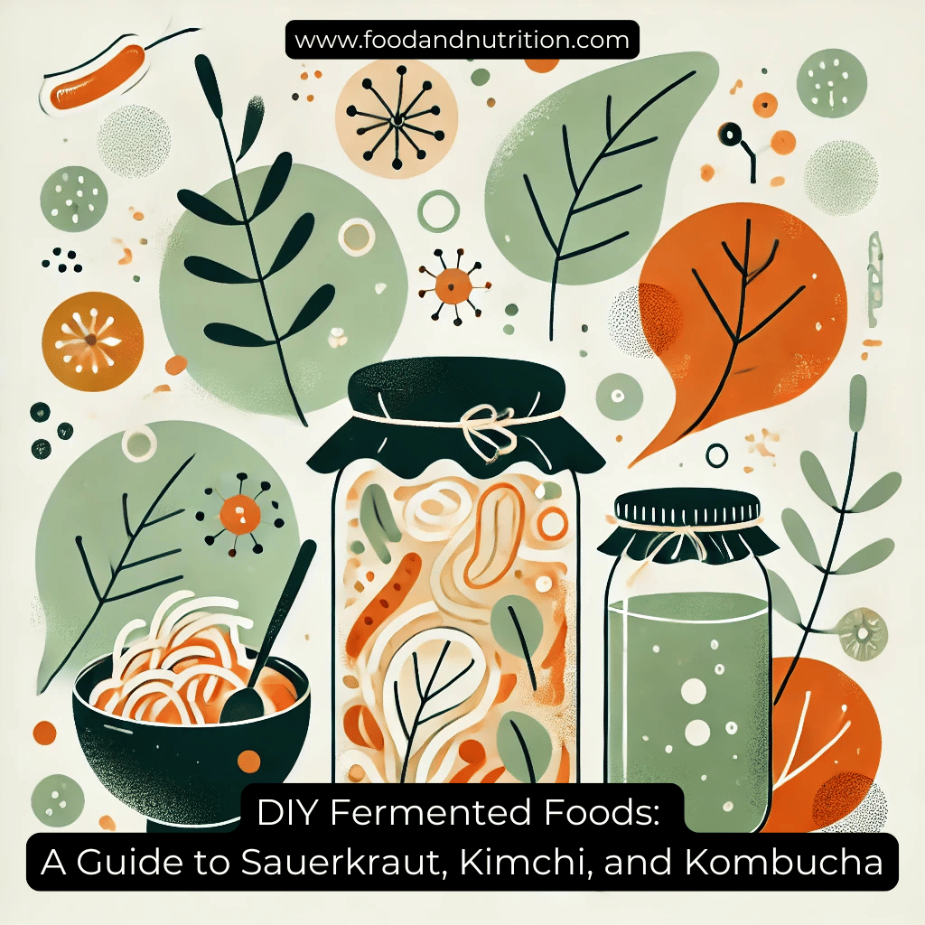 DIY Fermented Foods: How to Make Sauerkraut, Kimchi, and Kombucha at Home